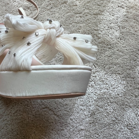 Loeffler Randall White Platform Sandals - Picture 14 of 15
